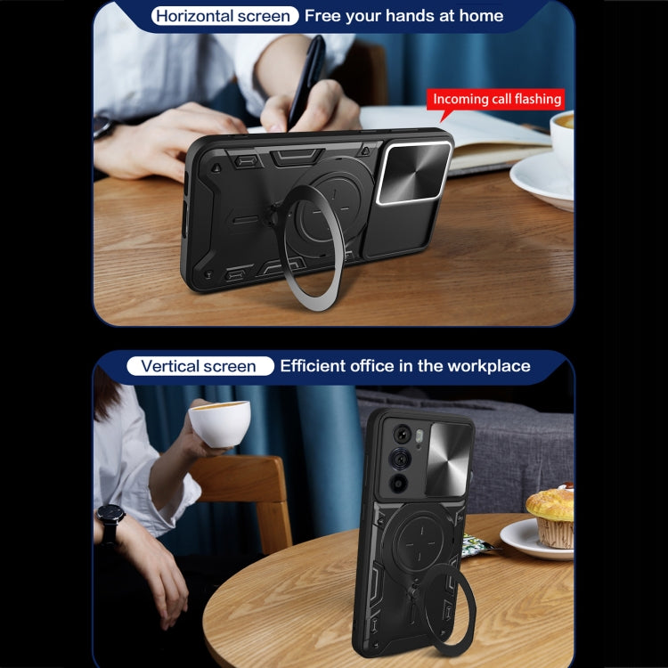 CD Texture Sliding Camshield Magnetic Holder Phone Case, For Motorola Edge 30 Pro, For Motorola Moto E20 / E30 / E40, For Motorola Edge 20 Lite, For Motorola Edge 20 Pro, For Motorola Moto G30 / G20 / G10