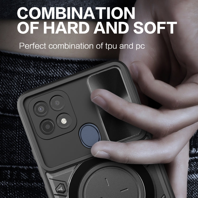 CD Texture Sliding Camshield Magnetic Holder Phone Case, For OPPO A15 / A15s / A35 2021, For OPPO A53 4G, For OPPO A9 2020 / A5 2020 / A11x, For OPPO A79 5G Global