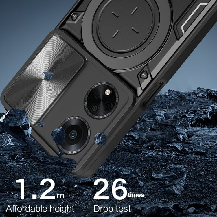 CD Texture Sliding Camshield Magnetic Holder Phone Case, For OPPO F23 5G India / A98 5G / A1 5G, For OPPO Find X8 Pro, For OPPO Reno8 T 5G, For OPPO A17 4G, For OPPO Reno8 Pro 5G, For OPPO Reno8 5G, For OPPO Reno7 4G / F21 Pro 4G, For OPPO Reno7 5G