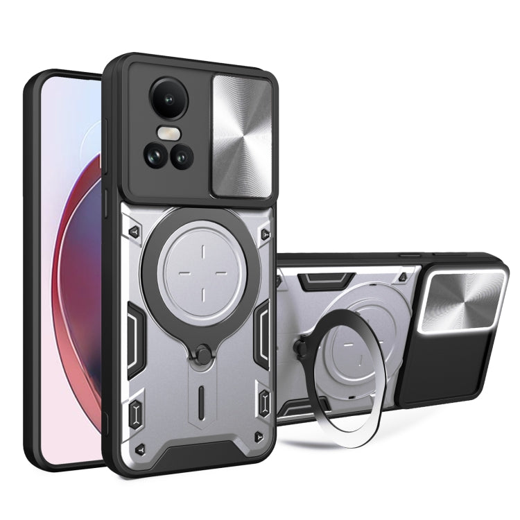 CD Texture Sliding Camshield Magnetic Holder Phone Case, For OPPO Reno11 5G Global, For OPPO Reno11 Pro 5G Global, For OPPO A38 4G Global, For OPPO A58 4G Global, For OPPO Reno10 5G Global, For OPPO A78 4G, For OPPO F23 5G India / A98 5G / A1 5G       ...