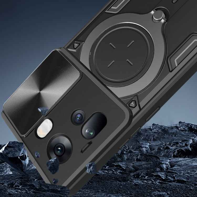 CD Texture Sliding Camshield Magnetic Holder Phone Case, For OPPO Reno11 5G Global, For OPPO Reno11 Pro 5G Global, For OPPO A38 4G Global, For OPPO A58 4G Global, For OPPO Reno10 5G Global, For OPPO A78 4G, For OPPO F23 5G India / A98 5G / A1 5G       ...