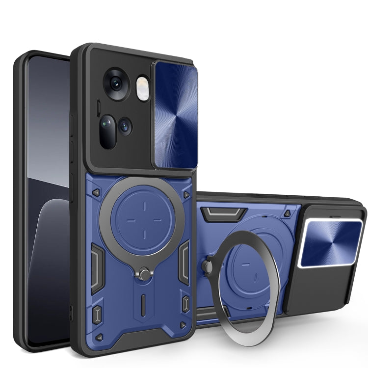 CD Texture Sliding Camshield Magnetic Holder Phone Case, For OPPO Reno11 F 5G Global, For OPPO Reno11 5G Global, For OPPO Reno11 Pro 5G Global, For OPPO A38 4G Global, For OPPO A58 4G Global, For OPPO Reno10 5G Global, For OPPO A78 4G                  ...