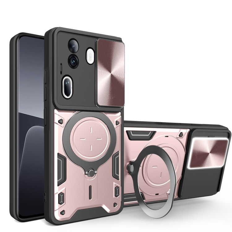 CD Texture Sliding Camshield Magnetic Holder Phone Case, For OPPO Reno11 F 5G Global, For OPPO Reno11 5G Global, For OPPO Reno11 Pro 5G Global, For OPPO A38 4G Global, For OPPO A58 4G Global, For OPPO Reno10 5G Global, For OPPO A78 4G                  ...