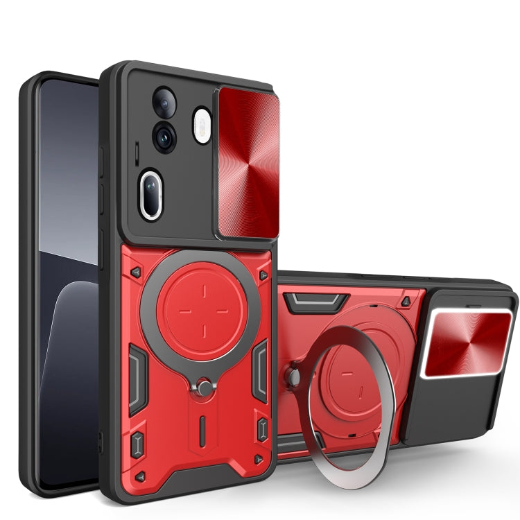 CD Texture Sliding Camshield Magnetic Holder Phone Case, For OPPO Reno11 F 5G Global, For OPPO Reno11 5G Global, For OPPO Reno11 Pro 5G Global, For OPPO A38 4G Global, For OPPO A58 4G Global, For OPPO Reno10 5G Global, For OPPO A78 4G                  ...