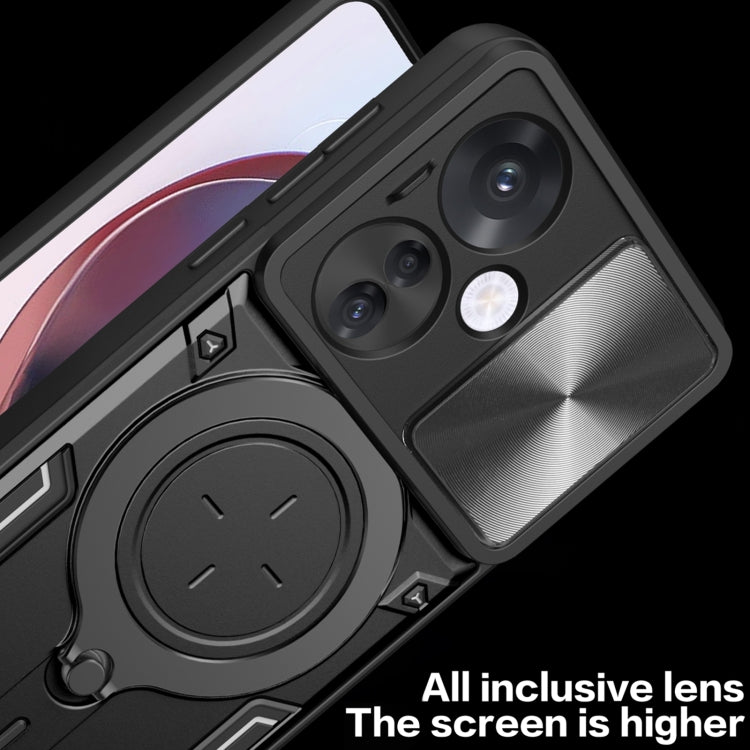 CD Texture Sliding Camshield Magnetic Holder Phone Case, For OPPO Reno11 F 5G Global, For OPPO Reno11 5G Global, For OPPO Reno11 Pro 5G Global, For OPPO A38 4G Global, For OPPO A58 4G Global, For OPPO Reno10 5G Global, For OPPO A78 4G                  ...