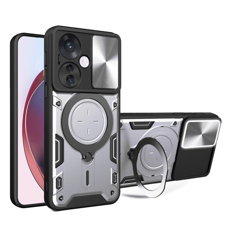 CD Texture Sliding Camshield Magnetic Holder Phone Case, For OPPO Reno11 F 5G Global, For OPPO Reno11 5G Global, For OPPO Reno11 Pro 5G Global, For OPPO A38 4G Global, For OPPO A58 4G Global, For OPPO Reno10 5G Global, For OPPO A78 4G                  ...