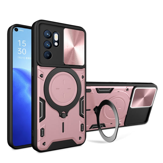 CD Texture Sliding Camshield Magnetic Holder Phone Case, For OPPO Reno 6 4G, For OPPO A15 / A15s / A35 2021, For OPPO A53 4G, For OPPO A9 2020 / A5 2020 / A11x, For OPPO A79 5G Global