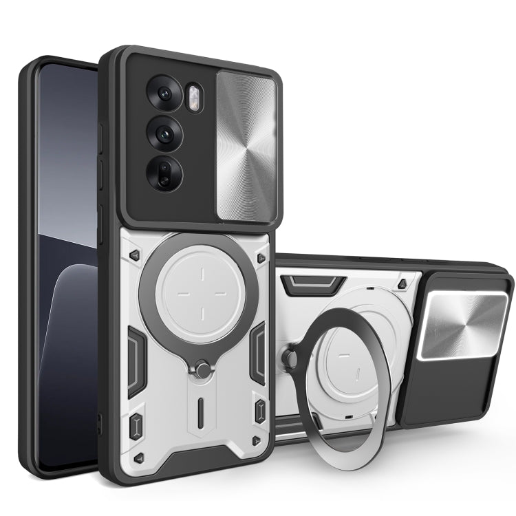 CD Texture Sliding Camshield Magnetic Holder Phone Case, For OPPO A5 Pro 5G Global, For OPPO Find X8, For OPPO A3x 5G India / A3x 4G, For OPPO Reno12 F 5G Global, For OPPO A3 Pro 5G India, For OPPO Reno12 Pro 5G Global, For OPPO Reno12 5G Global       ...