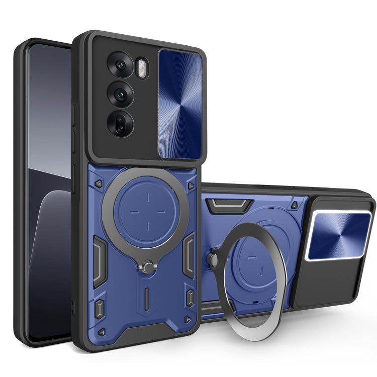 CD Texture Sliding Camshield Magnetic Holder Phone Case, For OPPO Reno12 5G Global, For OPPO Reno11 F 5G Global, For OPPO Reno11 5G Global, For OPPO Reno11 Pro 5G Global, For OPPO A38 4G Global, For OPPO A58 4G Global, For OPPO Reno10 5G Global        ...