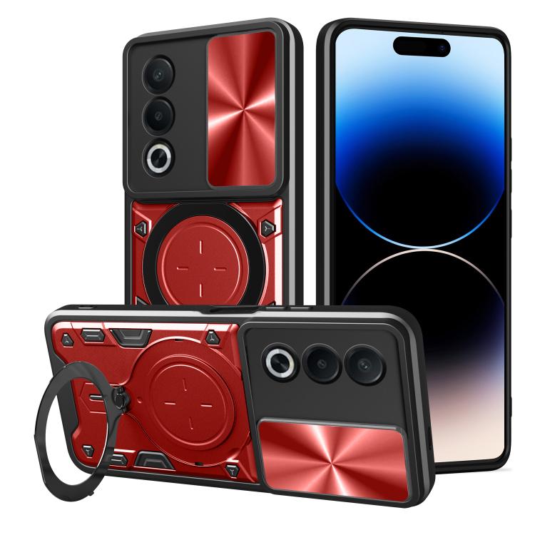 CD Texture Sliding Camshield Magnetic Holder Phone Case, For OPPO A5 Pro 5G Global, For OPPO Find X8, For OPPO A3x 5G India / A3x 4G, For OPPO Reno12 F 5G Global, For OPPO A3 Pro 5G India, For OPPO Reno12 Pro 5G Global, For OPPO Reno12 5G Global       ...