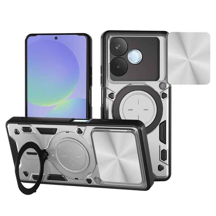 CD Texture Sliding Camshield Magnetic Holder Phone Case, For OPPO A5 Pro 5G Global, For OPPO Find X8, For OPPO A3x 5G India / A3x 4G, For OPPO Reno12 F 5G Global, For OPPO A3 Pro 5G India, For OPPO Reno12 Pro 5G Global, For OPPO Reno12 5G Global       ...