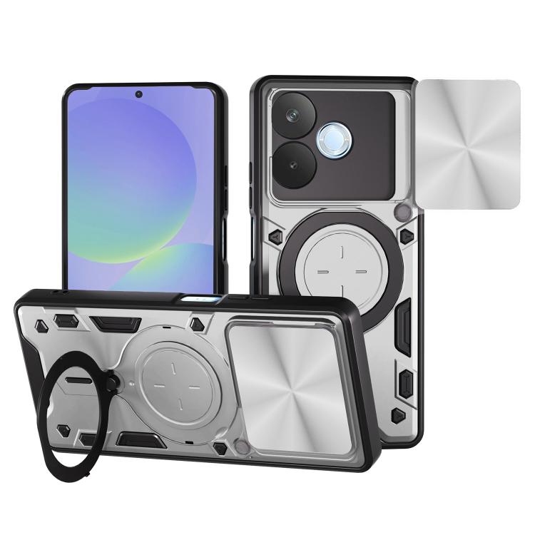 CD Texture Sliding Camshield Magnetic Holder Phone Case, For OPPO F29 5G Global, For OPPO A5 Pro 5G Global, For OPPO Find X8, For OPPO A3x 5G India / A3x 4G, For OPPO Reno12 F 5G Global, For OPPO A3 Pro 5G India, For OPPO Reno12 Pro 5G Global          ...