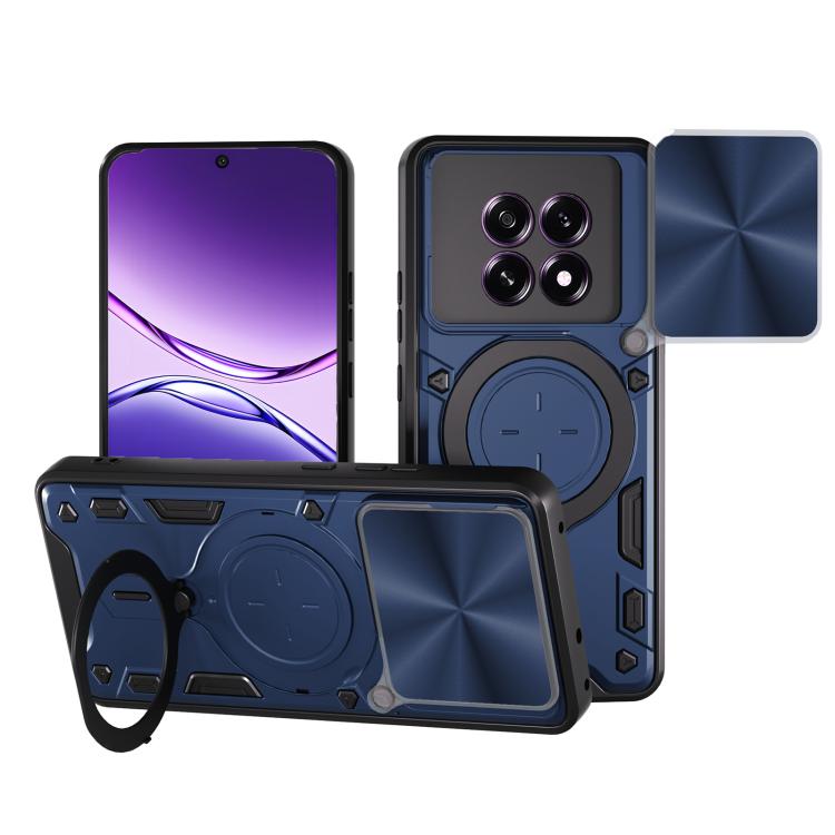 CD Texture Sliding Camshield Magnetic Holder Phone Case, For OPPO Find X9, For OPPO Find X9 Pro, For OPPO Reno14 F 5G Global, For OPPO A5 5G Global / A5x 5G, For OPPO Reno14 5G Global, For OPPO A59 5G Global, For OPPO F29 Pro 5G Global                 ...