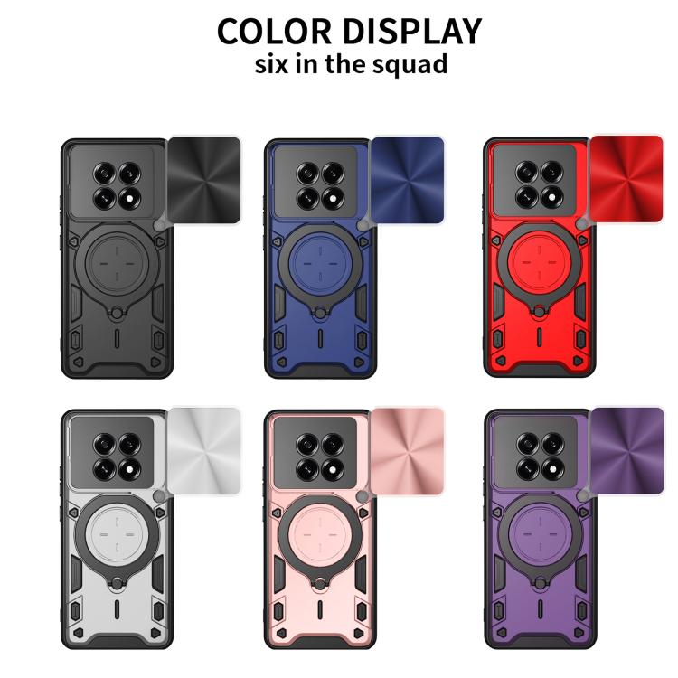 CD Texture Sliding Camshield Magnetic Holder Phone Case, For OPPO F29 Pro 5G Global, For OPPO F29 5G Global, For OPPO A5 Pro 5G Global, For OPPO Find X8, For OPPO A3x 5G India / A3x 4G, For OPPO Reno12 F 5G Global, For OPPO A3 Pro 5G India             ...