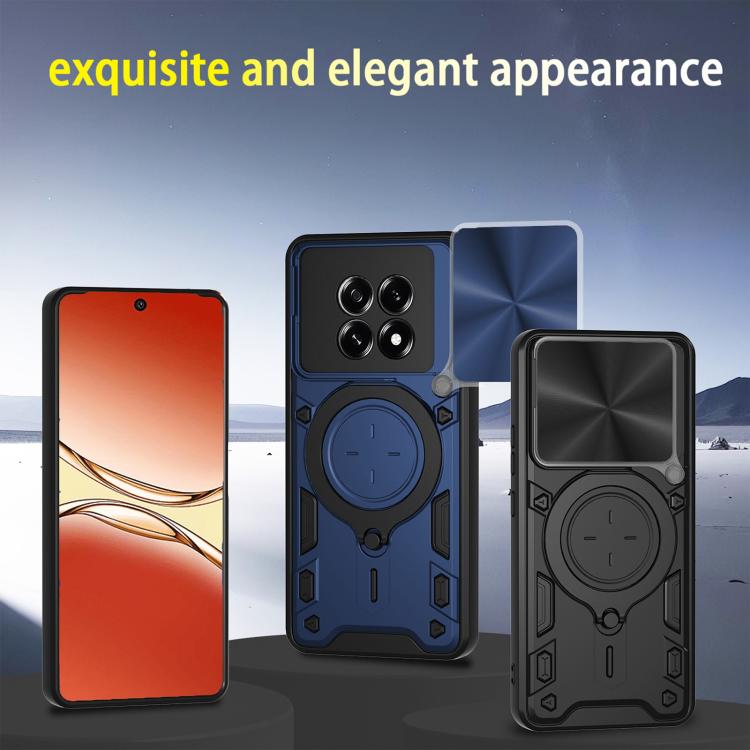CD Texture Sliding Camshield Magnetic Holder Phone Case, For OPPO F29 Pro 5G Global, For OPPO F29 5G Global, For OPPO A5 Pro 5G Global, For OPPO Find X8, For OPPO A3x 5G India / A3x 4G, For OPPO Reno12 F 5G Global, For OPPO A3 Pro 5G India             ...
