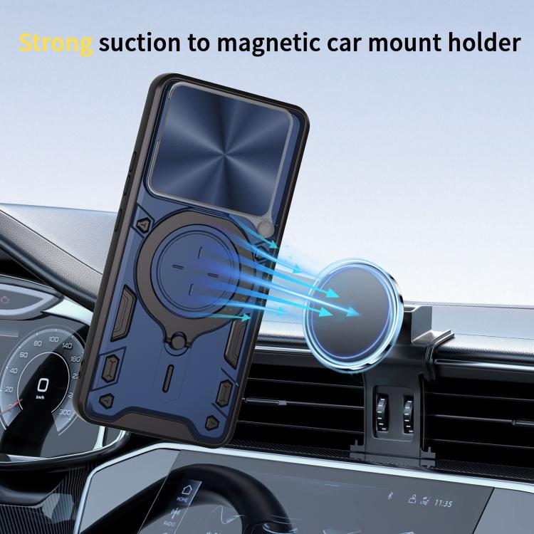 CD Texture Sliding Camshield Magnetic Holder Phone Case, For OPPO F29 Pro 5G Global, For OPPO F29 5G Global, For OPPO A5 Pro 5G Global, For OPPO Find X8, For OPPO A3x 5G India / A3x 4G, For OPPO Reno12 F 5G Global, For OPPO A3 Pro 5G India             ...