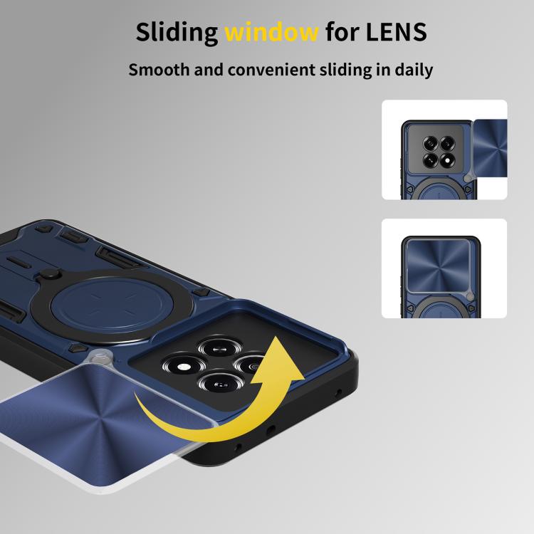 CD Texture Sliding Camshield Magnetic Holder Phone Case, For OPPO F29 Pro 5G Global, For OPPO F29 5G Global, For OPPO A5 Pro 5G Global, For OPPO Find X8, For OPPO A3x 5G India / A3x 4G, For OPPO Reno12 F 5G Global, For OPPO A3 Pro 5G India             ...