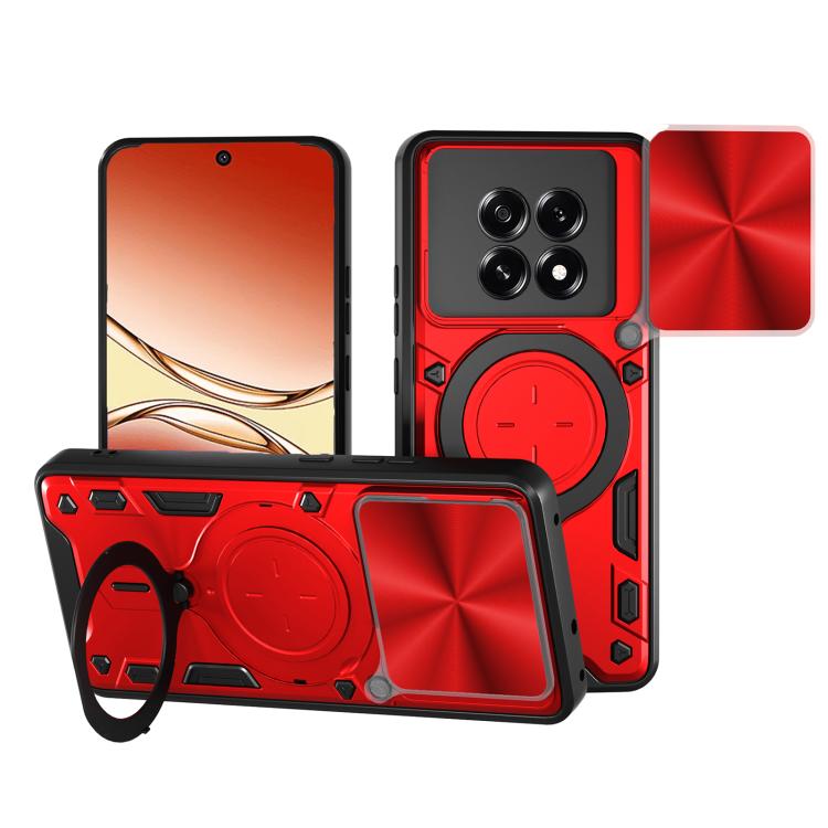 CD Texture Sliding Camshield Magnetic Holder Phone Case, For OPPO Find X9, For OPPO Find X9 Pro, For OPPO Reno14 F 5G Global, For OPPO A5 5G Global / A5x 5G, For OPPO Reno14 5G Global, For OPPO A59 5G Global, For OPPO F29 Pro 5G Global                 ...