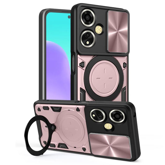 CD Texture Sliding Camshield Magnetic Holder Phone Case, For OPPO A59 5G Global, For OPPO F29 Pro 5G Global, For OPPO F29 5G Global, For OPPO A5 Pro 5G Global, For OPPO Find X8, For OPPO A3x 5G India / A3x 4G, For OPPO Reno12 F 5G Global               ...