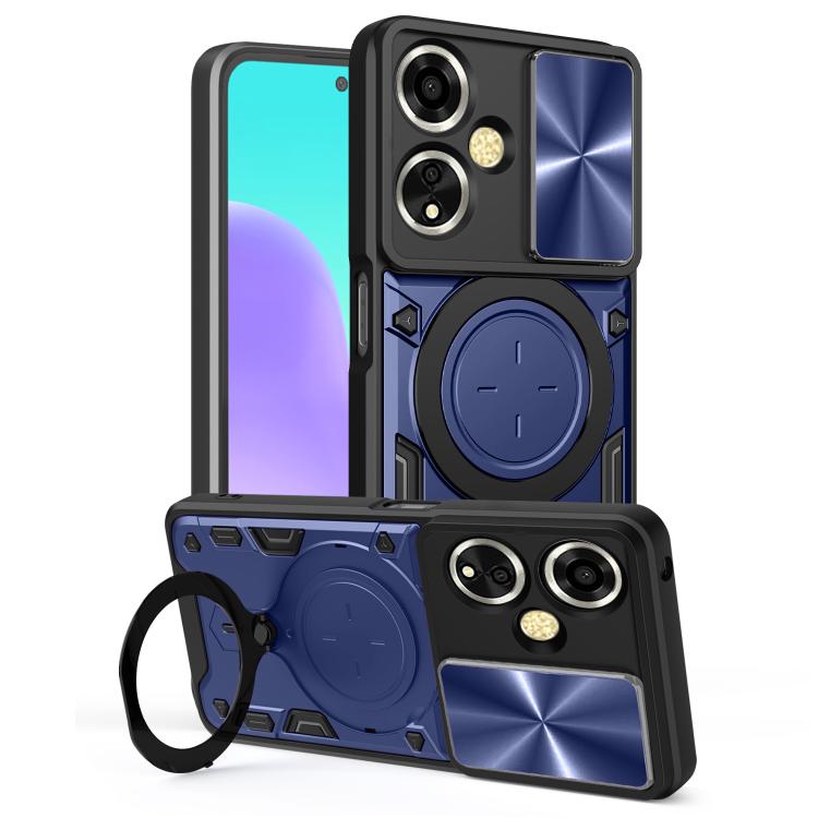 CD Texture Sliding Camshield Magnetic Holder Phone Case, For OPPO Find X9, For OPPO Find X9 Pro, For OPPO Reno14 F 5G Global, For OPPO A5 5G Global / A5x 5G, For OPPO Reno14 5G Global, For OPPO A59 5G Global, For OPPO F29 Pro 5G Global                 ...