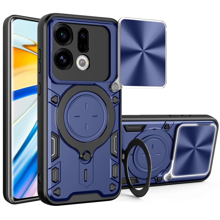 CD Texture Sliding Camshield Magnetic Holder Phone Case, For OPPO Find X9 Ultra, For OPPO Find X9, For OPPO Find X9 Pro, For OPPO Reno14 F 5G Global, For OPPO A5 5G Global / A5x 5G, For OPPO Reno14 5G Global, For OPPO A59 5G Global                     ...