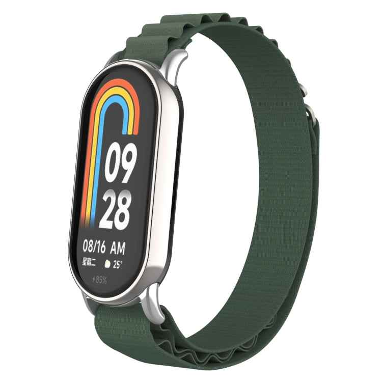 Metal Plug Loop Nylon Watch Band, For Xiaomi Mi Band 8