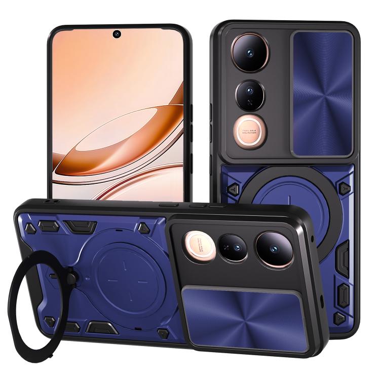 CD Texture Sliding Camshield Magnetic Holder Phone Case, For vivo Y500i 5G, For vivo V60 Lite 4G / 5G, For vivo Y400 5G Global, For vivo V60 5G, For vivo S20 Pro / T4 Ultra 5G, For vivo Y400 Pro 5G India, For vivo iQOO Z10 Turbo / Y300 GT              ...