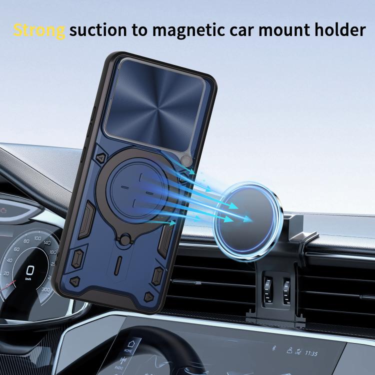 CD Texture Sliding Camshield Magnetic Holder Phone Case, For vivo Y39 5G, For vivo Y29s 5G, For vivo Y29 4G, For vivo V50 5G, For vivo iQOO 13, For vivo Y19s 4G, For vivo X200 5G, For vivo X200 Pro 5G