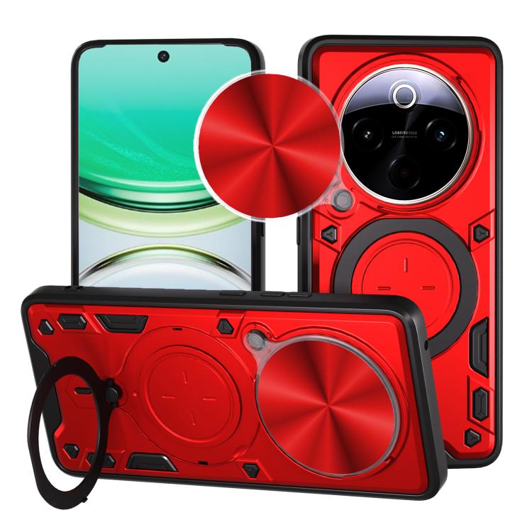 CD Texture Sliding Camshield Magnetic Holder Phone Case, For vivo V30e 5G Global, For vivo Y300 Pro, For vivo iQOO Z9s 5G, For vivo Y28 4G, For vivo Y03 / Y18 / Y18e 4G, For vivo V29e / Y200 5G, For vivo Y36 4G / 5G, For vivo S16 / S16 Pro / V27 5G
