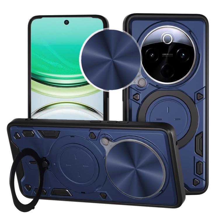 CD Texture Sliding Camshield Magnetic Holder Phone Case, For vivo V30e 5G Global, For vivo Y300 Pro, For vivo iQOO Z9s 5G, For vivo Y28 4G, For vivo Y03 / Y18 / Y18e 4G, For vivo V29e / Y200 5G, For vivo Y36 4G / 5G, For vivo S16 / S16 Pro / V27 5G