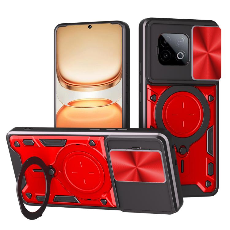 CD Texture Sliding Camshield Magnetic Holder Phone Case, For vivo Y500i 5G, For vivo V60 Lite 4G / 5G, For vivo Y400 5G Global, For vivo V60 5G, For vivo S20 Pro / T4 Ultra 5G, For vivo Y400 Pro 5G India, For vivo iQOO Z10 Turbo / Y300 GT              ...