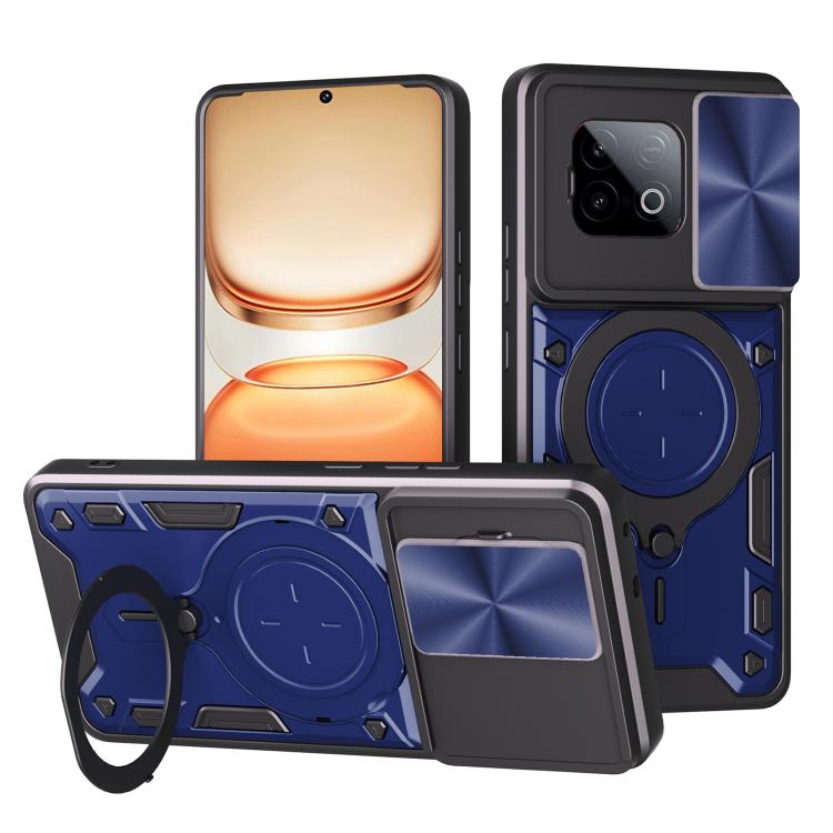CD Texture Sliding Camshield Magnetic Holder Phone Case, For vivo Y500i 5G, For vivo V60 Lite 4G / 5G, For vivo Y400 5G Global, For vivo V60 5G, For vivo S20 Pro / T4 Ultra 5G, For vivo Y400 Pro 5G India, For vivo iQOO Z10 Turbo / Y300 GT              ...