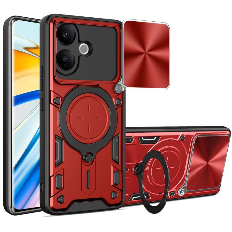 CD Texture Sliding Camshield Magnetic Holder Phone Case, For vivo Y500i 5G, For vivo V60 Lite 4G / 5G, For vivo Y400 5G Global, For vivo V60 5G, For vivo S20 Pro / T4 Ultra 5G, For vivo Y400 Pro 5G India, For vivo iQOO Z10 Turbo / Y300 GT              ...