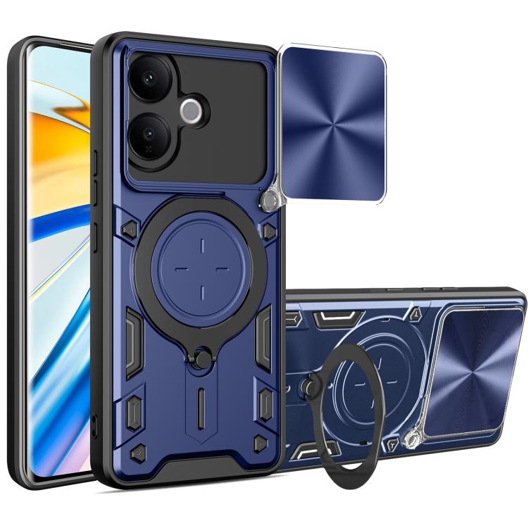 CD Texture Sliding Camshield Magnetic Holder Phone Case, For vivo Y500i 5G, For vivo V60 Lite 4G / 5G, For vivo Y400 5G Global, For vivo V60 5G, For vivo S20 Pro / T4 Ultra 5G, For vivo Y400 Pro 5G India, For vivo iQOO Z10 Turbo / Y300 GT              ...