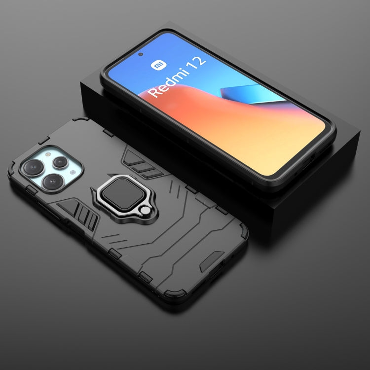 Magnetic Ring Holder PC + TPU Phone Case, For Xiaomi Redmi 12 4G, For Xiaomi Redmi Note 12S 4G