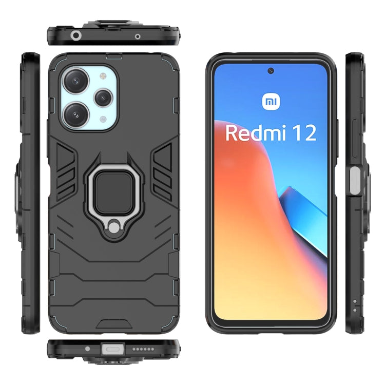 Magnetic Ring Holder PC + TPU Phone Case, For Xiaomi Redmi 12 4G, For Xiaomi Redmi Note 12S 4G