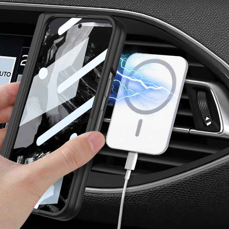 GKK Integrated Magsafe Fold Hinge Full Coverage Phone Case with Holder, For Google Pixel 9 Pro Fold, For Google Pixel Fold