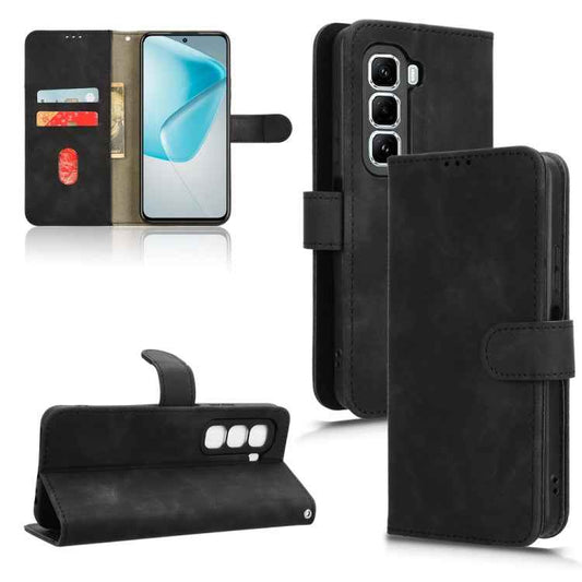 Skin Feel Magnetic Flip Leather Phone Case, For Infinix Hot 50 Pro+, For Infinix Hot 50 4G, For Infinix Hot 50 5G, For Infinix Zero 40 4G, For Infinix Zero 40 5G, For Infinix Note 40X 5G, For Infinix Note 40 5G, For Infinix Hot 40i, For Infinix Smart 8