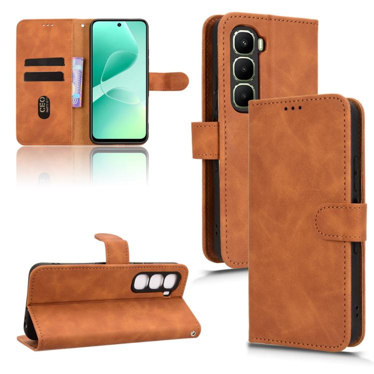 Skin Feel Magnetic Flip Leather Phone Case, For Infinix GT 50 Pro 5G, For Infinix Hot 70 4G, For Infinix Note 60 Ultra 5G, For Infinix Note Edge 5G, For Infinix Hot 60 5G, For Infinix Hot 60 Pro+ 4G, For Infinix Hot 60 Pro 4G, For Infinix Smart 10 Plus...