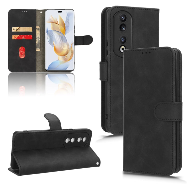 Skin Feel Magnetic Flip Leather Phone Case, For Honor Play 50 Plus, For Honor 90 Pro