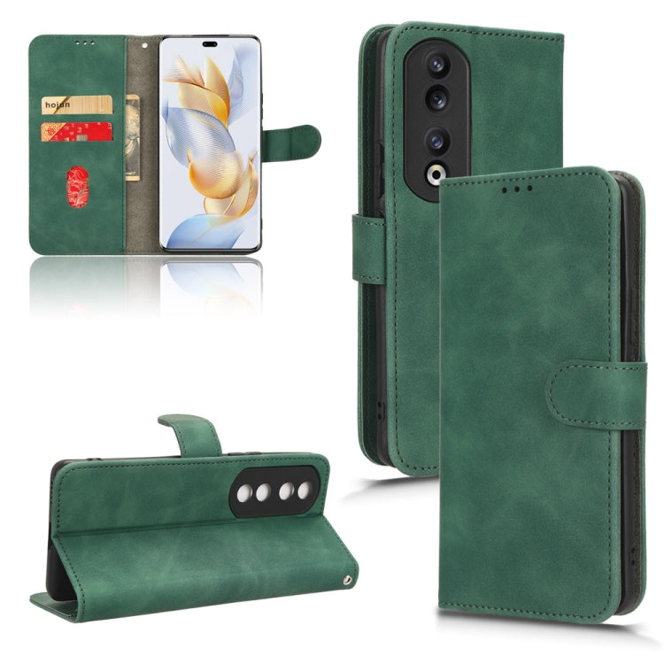Skin Feel Magnetic Flip Leather Phone Case, For Honor Play 50 Plus, For Honor 90 Pro