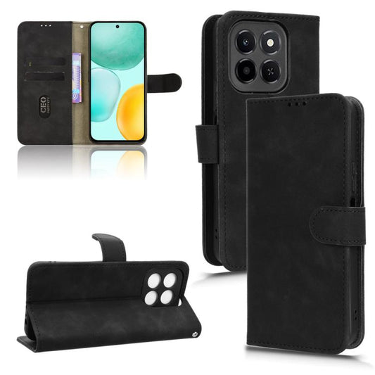 Skin Feel Magnetic Flip Leather Phone Case, For Honor X6c 4G, For Honor 400 Pro Global 160.8mm, For Honor Power 5G, For Honor 400 Lite Global, For Honor 400 Global 156.5mm, For Honor X8c 4G, For Honor 300 Pro, For Honor 300, For Honor X60 Pro 5G / X9c 5G