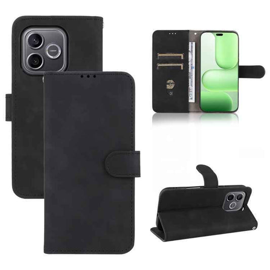 Skin Feel Magnetic Flip Leather Phone Case, For Honor 600 Lite Global, For Honor Magic8 Pro Air 5G, For Honor X8d 4G, For Honor Play 60A 5G, For Honor Magic8 Pro, For Honor Magic8, For Honor Play10 4G, For Honor X5c Plus, For Honor X6c 4G