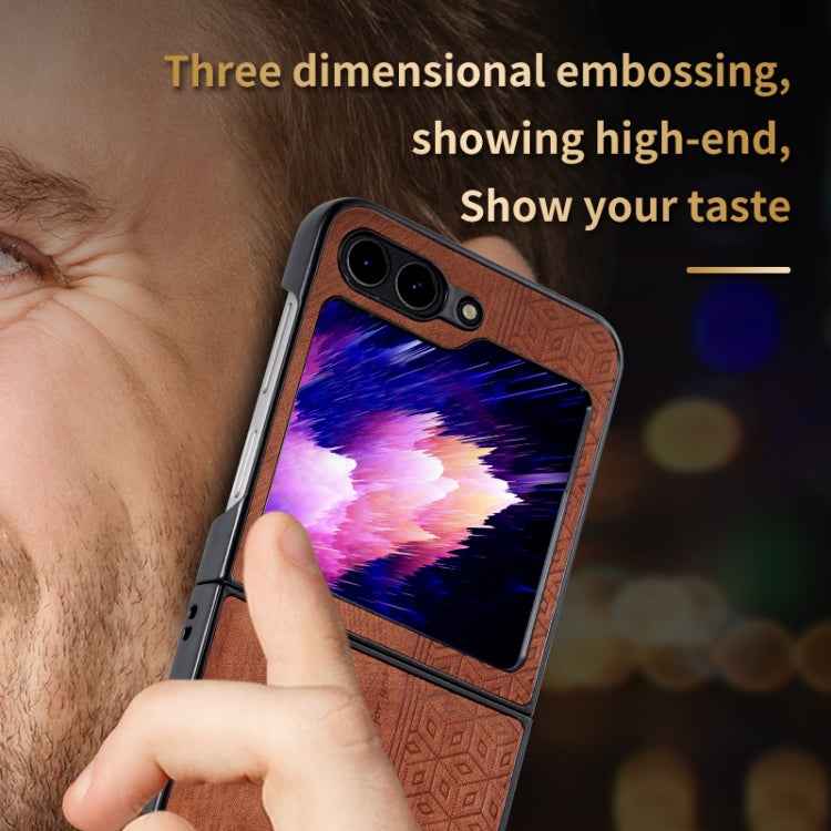 AZNS 3D Embossed Skin Feel Phone Case, For Samsung Galaxy Z Fold5, For Samsung Galaxy Z Flip5