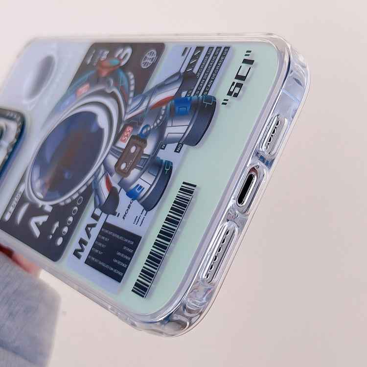 Mechanical Astronaut Pattern TPU Phone Case