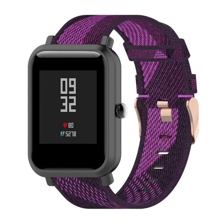 For Amazfit Bip Lite Version 1S / Bip S 20mm Nylon Denim Canvas Replacement Strap Watchband