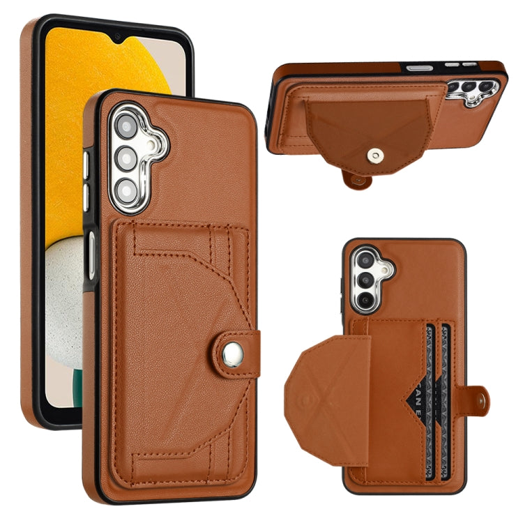 Shockproof Leather Phone Case with Card Holder, For Samsung Galaxy A04E / F04 / M04, For Samsung Galaxy A14 4G / A14 5G, For Samsung Galaxy A34 5G, For Samsung Galaxy A54 5G, For Samsung Galaxy S23 Ultra, For Samsung Galaxy S23, For Samsung Galaxy A04 ...