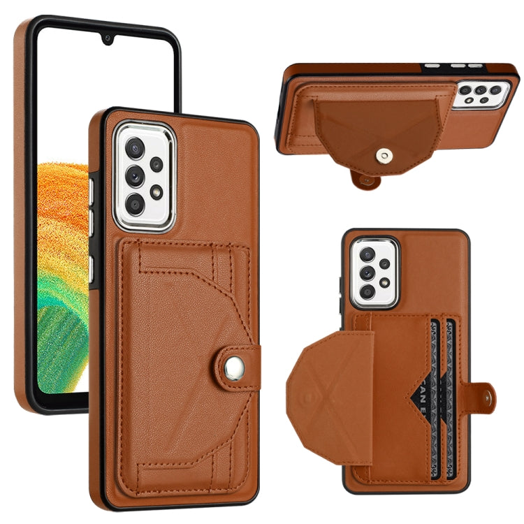 Shockproof Leather Phone Case with Card Holder, For Samsung Galaxy A53 5G, For Samsung Galaxy A73 5G, For Samsung Galaxy A33 5G, For Samsung Galaxy A13 4G, For Samsung Galaxy S22 Ultra 5G, For Samsung Galaxy S22+ 5G, For Samsung Galaxy S22 5G          ...
