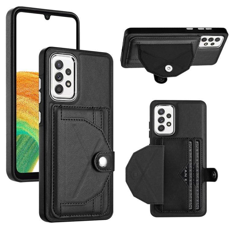 Shockproof Leather Phone Case with Card Holder, For Samsung Galaxy A23 4G / F23 5G / M23 5G, For Samsung Galaxy A53 5G, For Samsung Galaxy A73 5G, For Samsung Galaxy A33 5G, For Samsung Galaxy A13 4G, For Samsung Galaxy S22 Ultra 5G                    ...