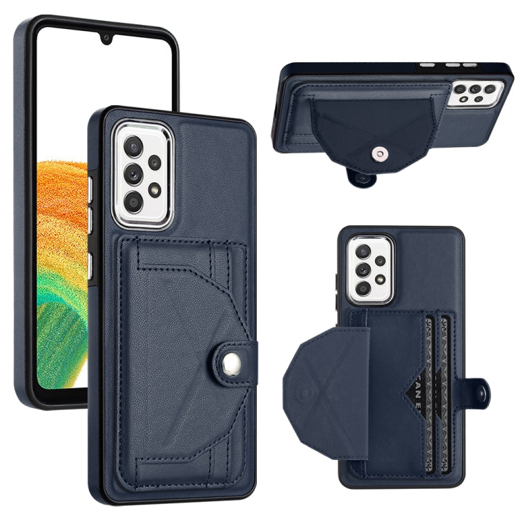 Shockproof Leather Phone Case with Card Holder, For Samsung Galaxy A53 5G, For Samsung Galaxy A73 5G, For Samsung Galaxy A33 5G, For Samsung Galaxy A13 4G, For Samsung Galaxy S22 Ultra 5G, For Samsung Galaxy S22+ 5G, For Samsung Galaxy S22 5G          ...